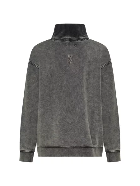 Pulover One Teaspoon din fleece negru