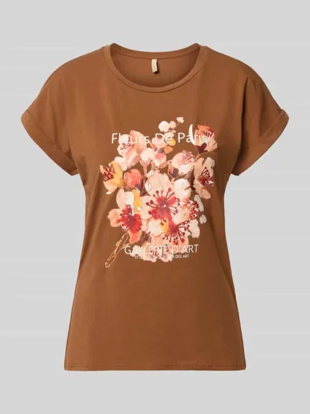 T-shirt z nadrukiem z motywem model RINA' Soyaconcept
