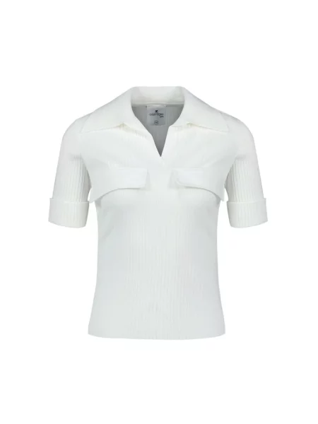 Koszulka polo Courreges biała