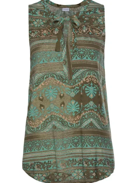 LASCANA Bluză Foulard' turcoaz