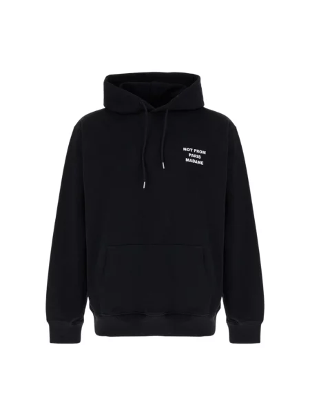 Bluza z kapturem Drole De Monsieur z kapturem z nadrukiem czarna
