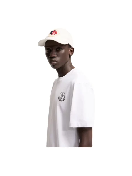 Koszulka Moncler z logo biała