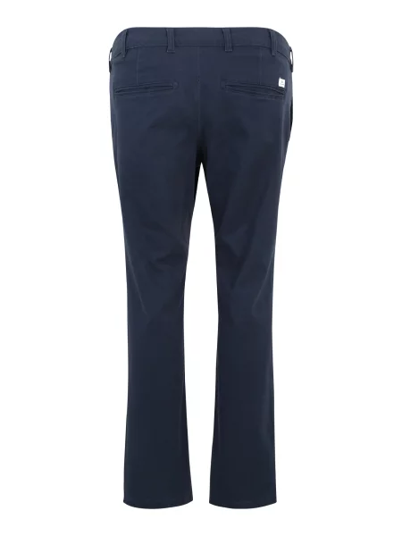 Jack & Jones Plus Chino nohavice Marco Dave námornícka modrá biela