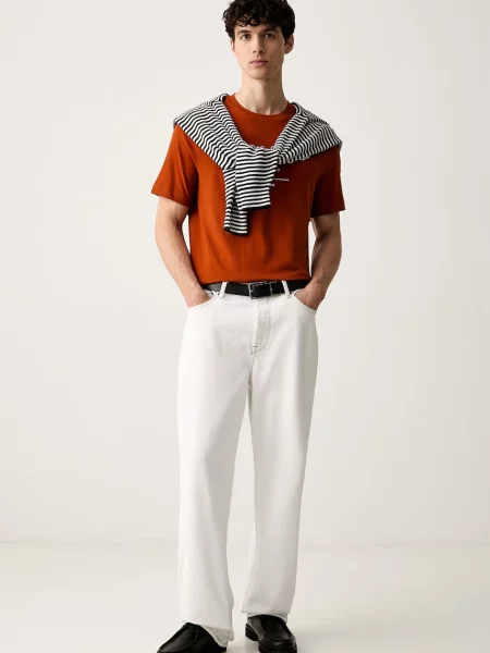 Tommy Hilfiger kratka majica oranžna