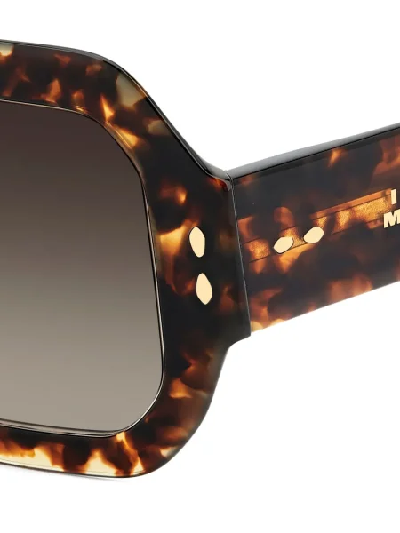 Ochelari de soare Isabel Marant Eyewear cu imprimeu geometric maro