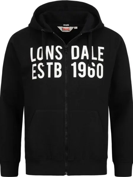 LONSDALE Hanorac negru alb