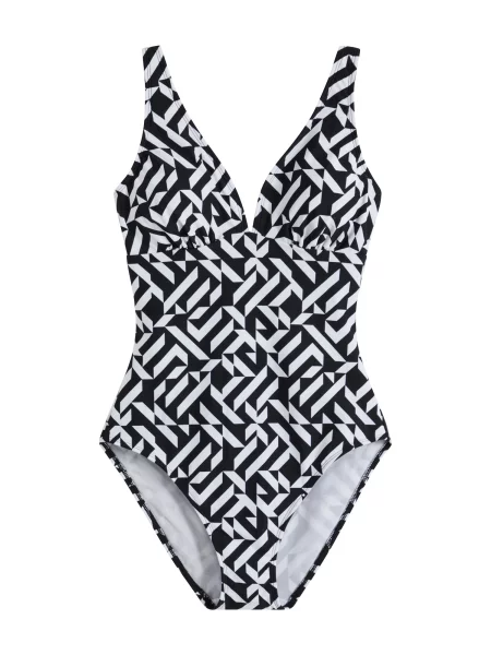 Bonprix Costum de baie modelator negru