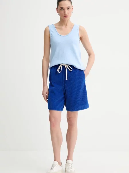 American Vintage szorty sztruksowe niebieskie