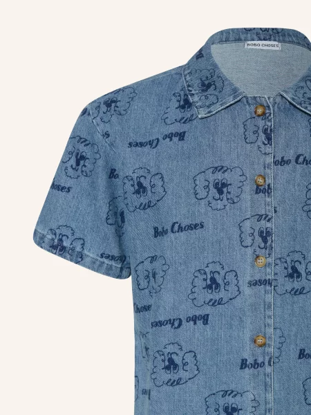 Bobo Choses Koszula Jeansowa blau niebieska