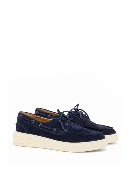 Sneakerși Bally din piele de căprioară albastru