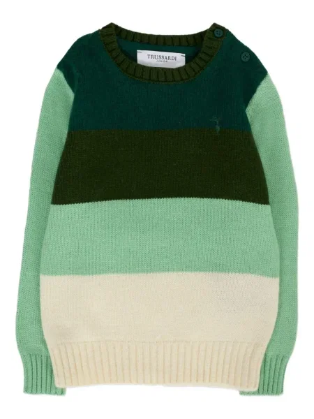 Sweter dziecięcy Trussardi zielony