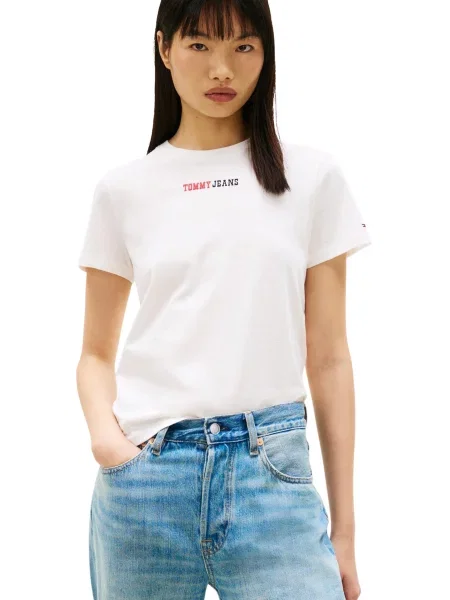 Koszulka Tommy Hilfiger Jeans biała