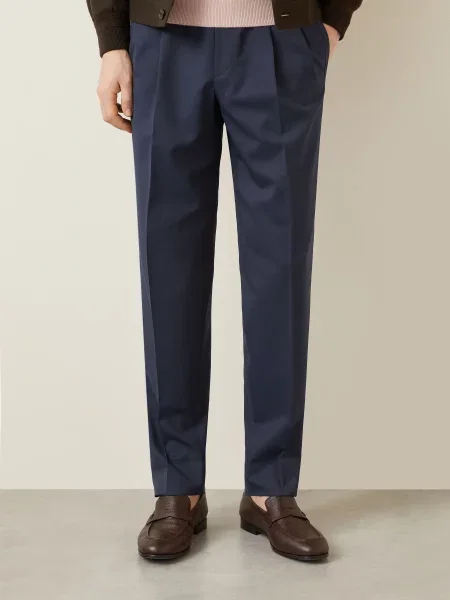 Zegna Kalhoty tmavě modrá