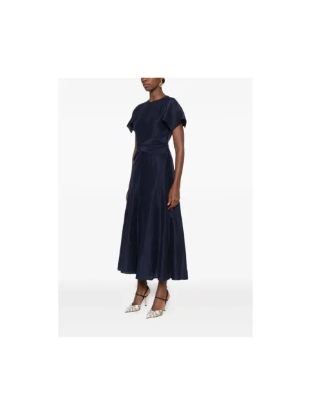Sukienka midi Roland Mouret niebieska