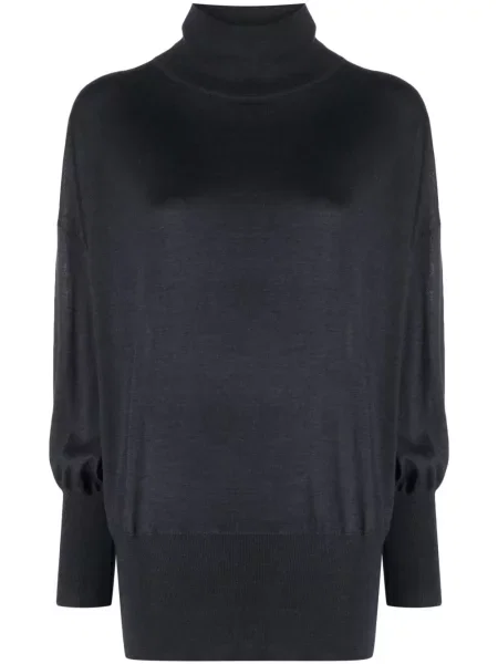 Pulover Brunello Cucinelli tricotate albastru