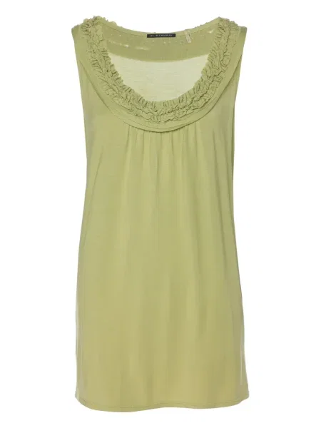 Pletená halenka Elie Tahari s volány zelená