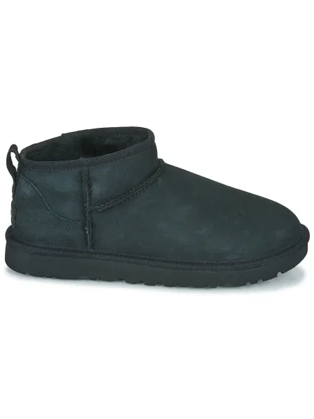 UGG Hótaposó CLASSIC ULTRA MINI | hasított bőr fekete
