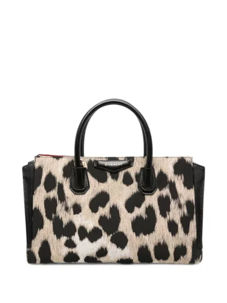 Geantă shopper Givenchy cu imagine cu model leopard