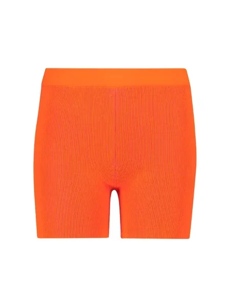 Pantaloni scurți Jacquemus biker scurte portocaliu