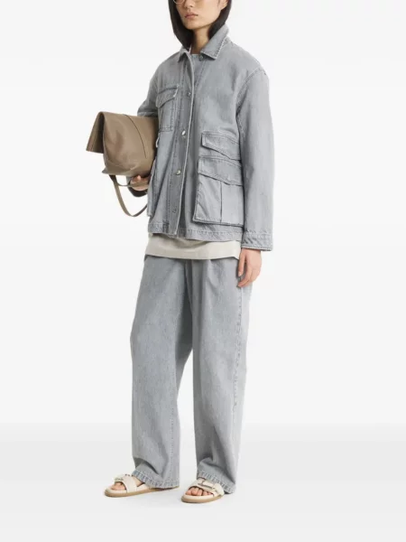 Geacă de blugi Maison Kitsune gri