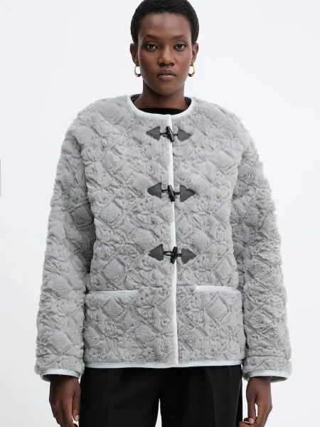 Forte Forte geacă de tranzitie oversize gri