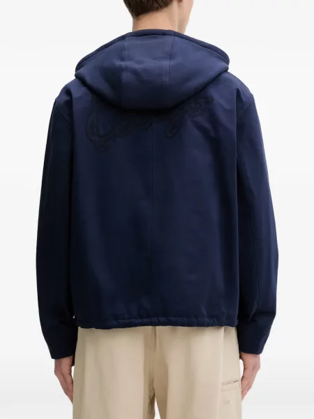 Geacă Kenzo cu broderie albastru