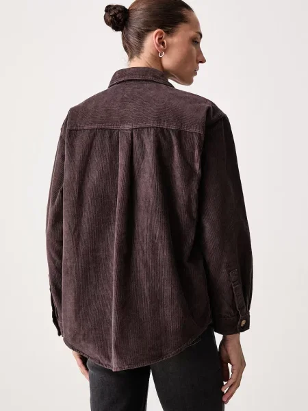 Levi's koszula sztruksowa IRIS OVERSHIRT brązowa
