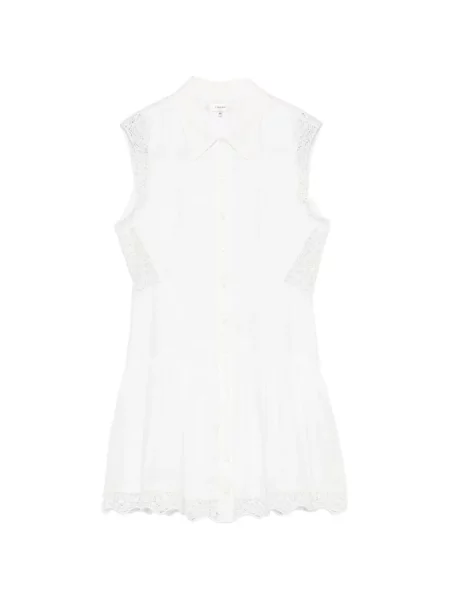 Rochie mini Frame cu broderie alb