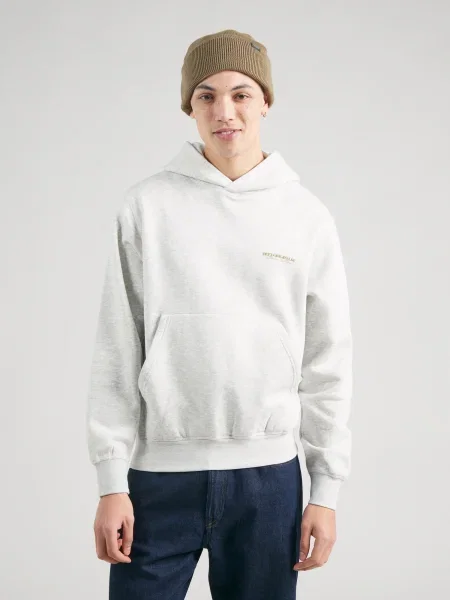 JACK & JONES Mikina JORISLINGTON svetlohnedá / svetlozelená / melírovaná biela