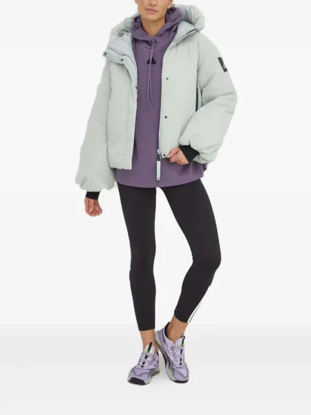 Sneakerși Adidas Cloudfoam alergare cu dungi cu platformă verde