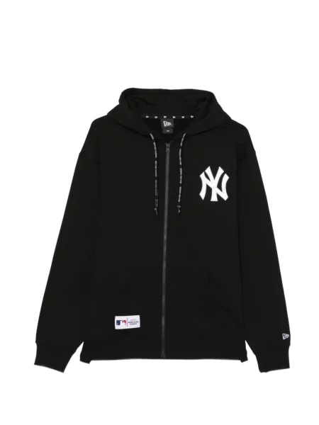 Суичър с качулка New Era Cap с принт черно