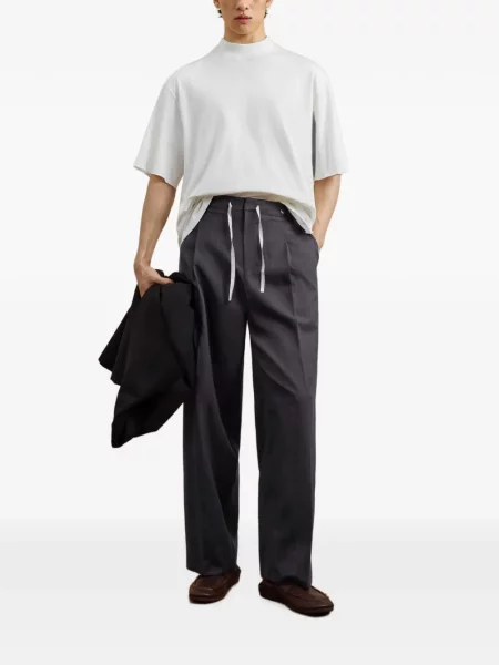 Pantaloni Croquis cu cordon gri