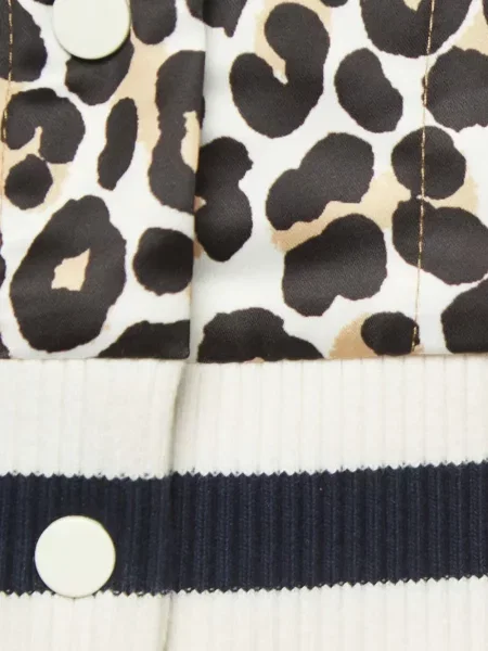 Geacă Maje cu model leopard alb