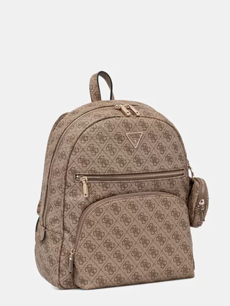 Рюкзак Guess POWER PLAY великий візерунок бежевий