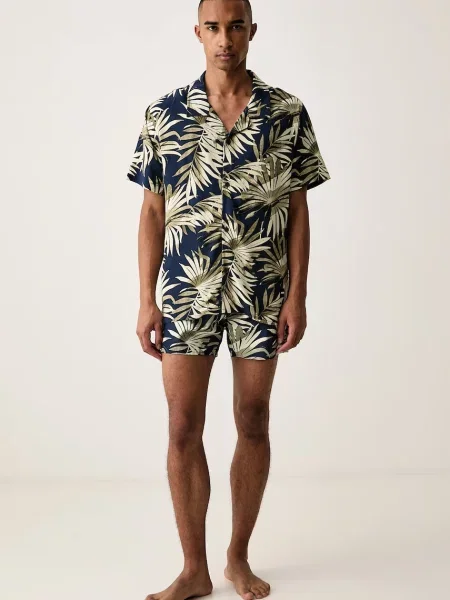 BOSS cămașă de plajă bărbătească Beach Shirt verde