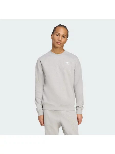 ADIDAS ORIGINALS Mikina Essentials šedá bílá