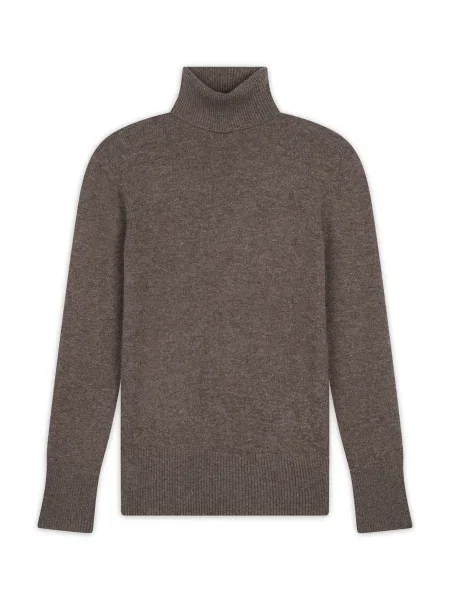 JUST CASHMERE Svetr Lexie šedobéžová