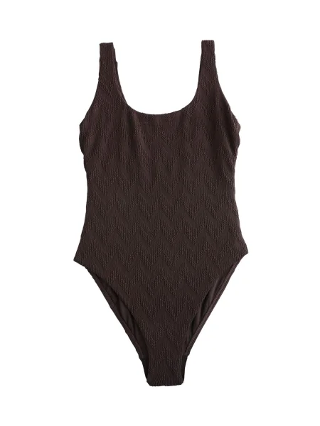 Next Costum de baie întreg închis maro