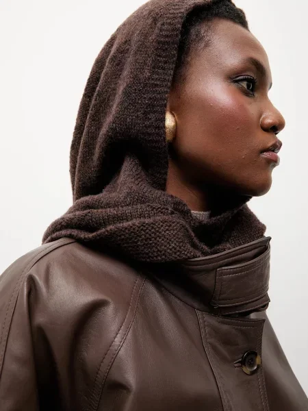 Балаклава з додаванням мериносової вовни Answear.LAB коричневий