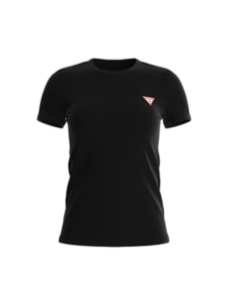 T-shirt GUESS Ss Cn Mini Triangle Black XS czarna