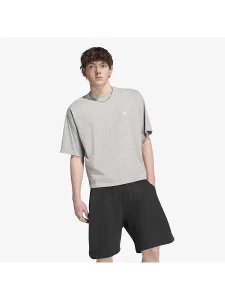 Tričko adidas Trefoil Essentials Oversized T-shirt Medium Grey Heather L šedé