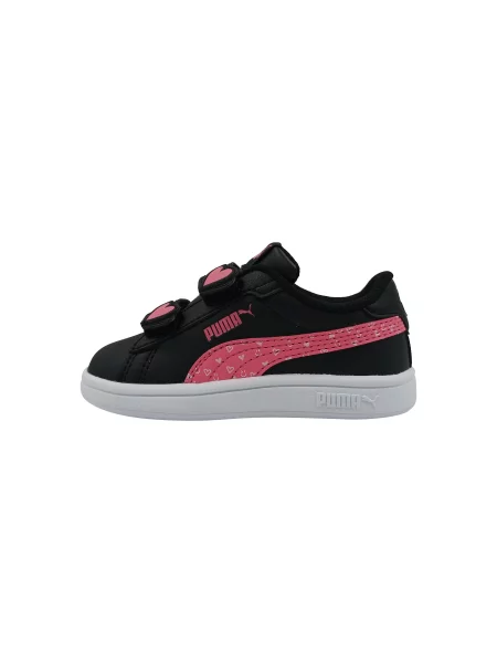 Sneakersy dla dziewczynek Puma Smash Hearty V czarne