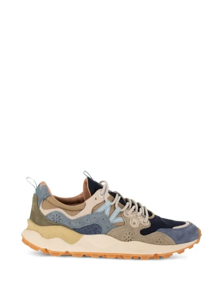 Sneakerși Flower Mountain cu model floral albastru