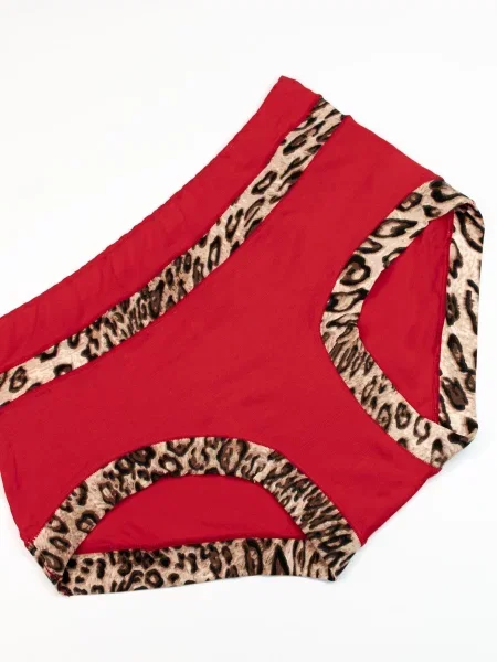 ISSA Plus Труси без підкладки червоний