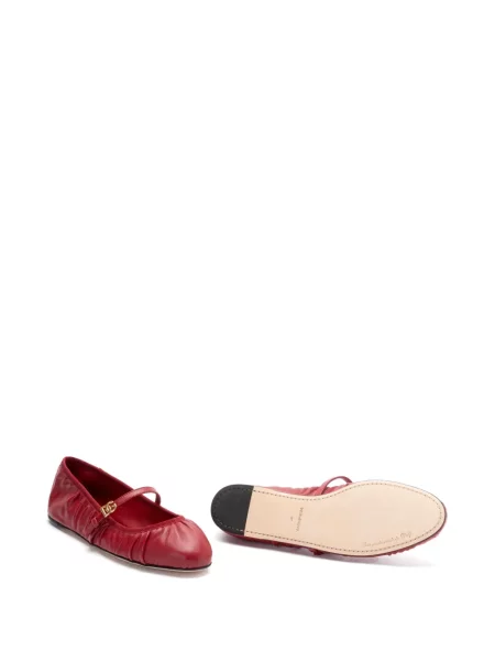 Balerini Dolce & Gabbana din piele roșu