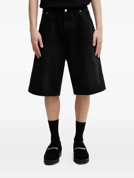 Pantaloni scurți cargo Carhartt Wip cu autograf negru