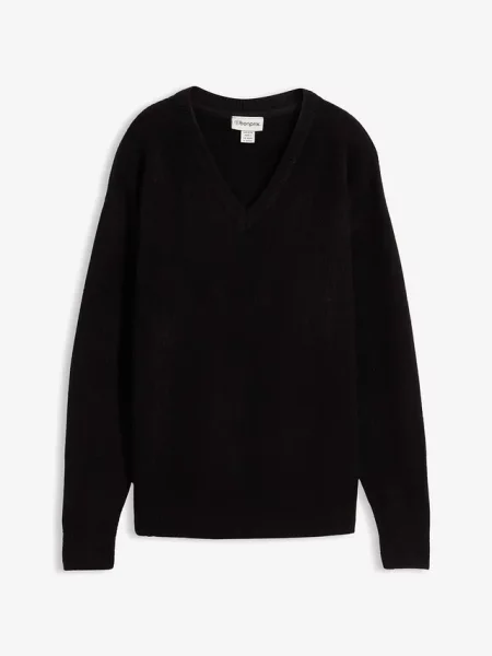 Sweter dzianinowy oversize czarny