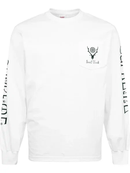 Tricou Supreme lung alb