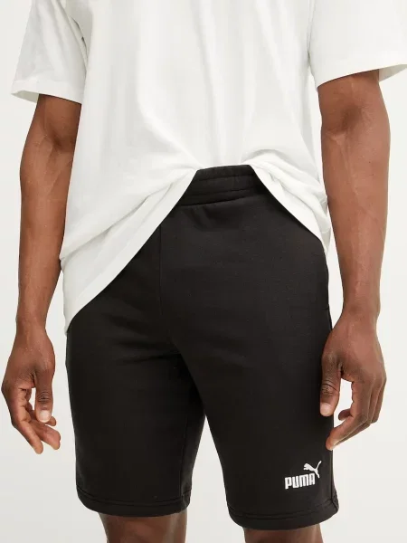 Puma rövidnadrág férfi melange fekete