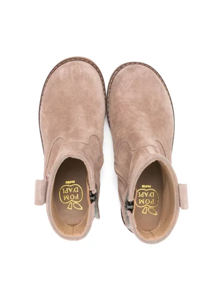 Buty do kostki dziecięce Pom D'api brązowe